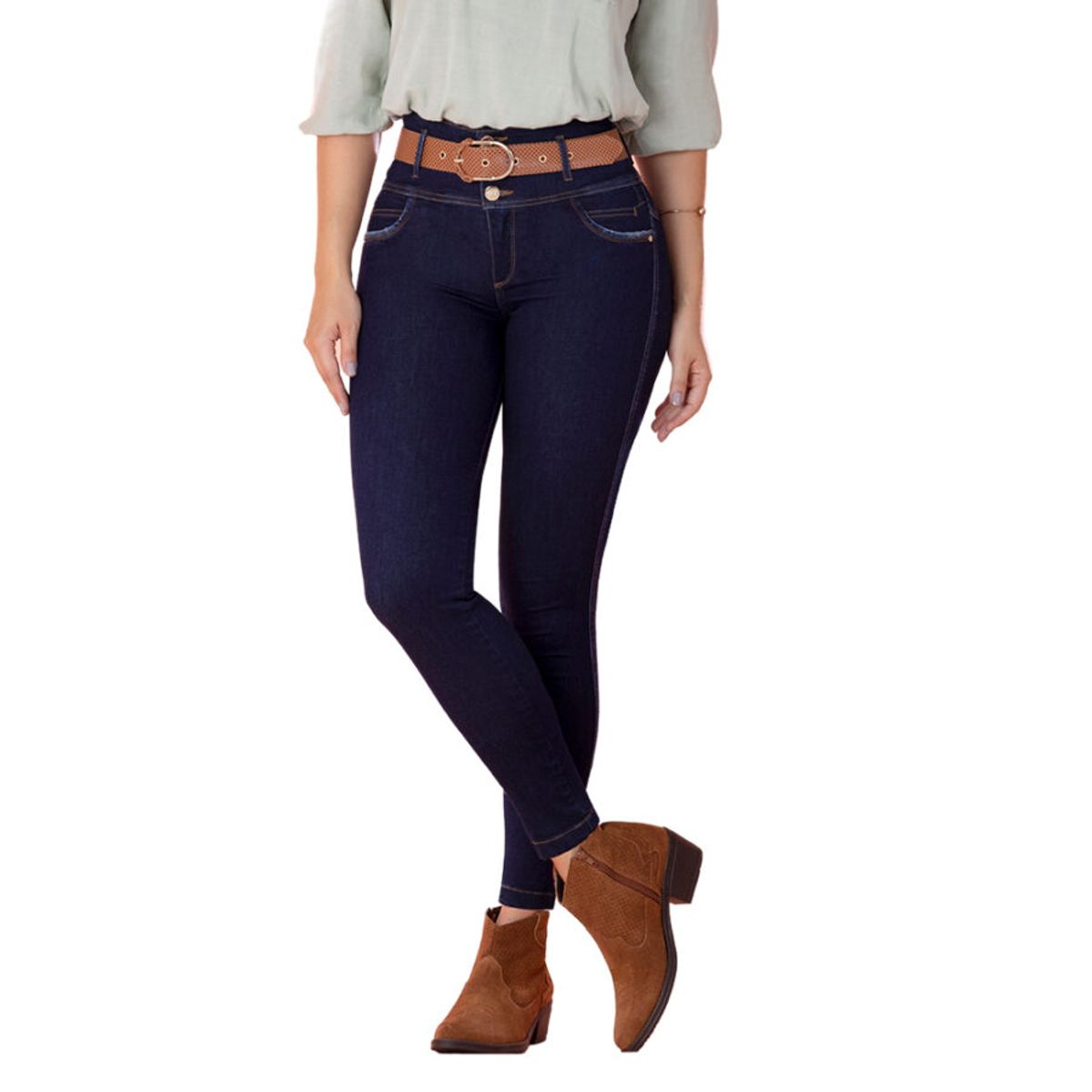 TYT - Jeans Colombianos Trufa TYT Azul Oscuro Push Up