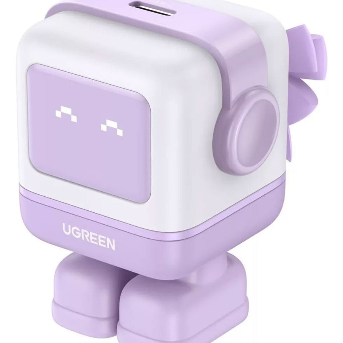UGREEN - Cargador Tipo Usb C 30w Nexode Gan Robot Con Pantalla Purple Ugreen