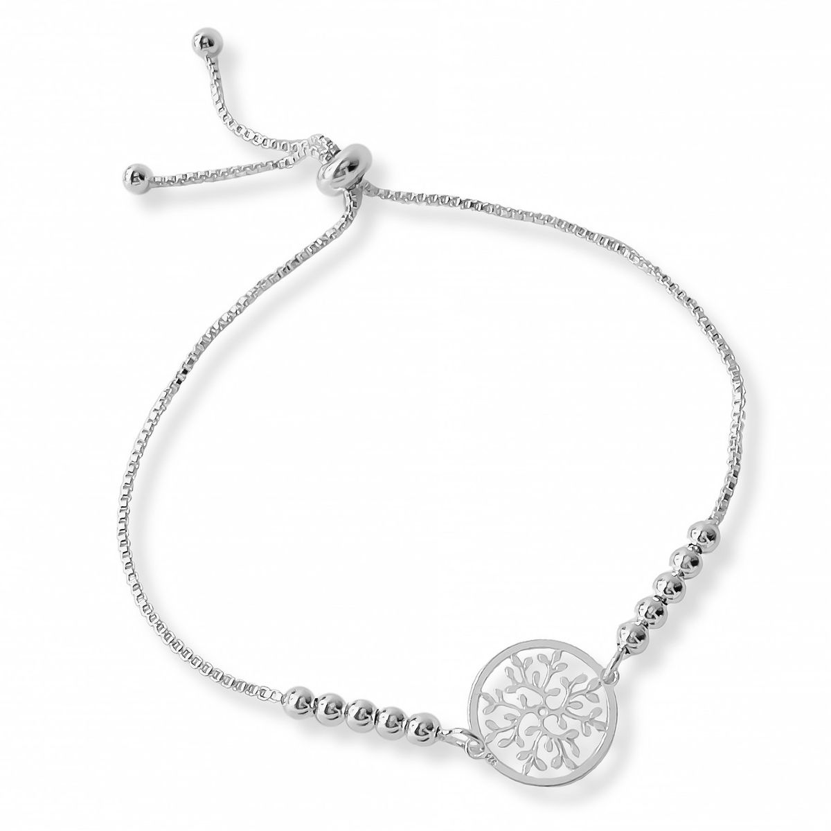 AMBAR JOYERIA - Pulsera Mandala Florecer Plata 925