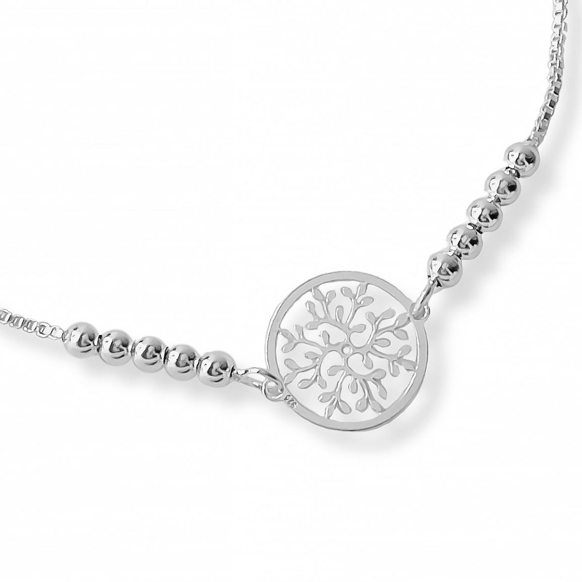 AMBAR JOYERIA - Pulsera Mandala Florecer Plata 925