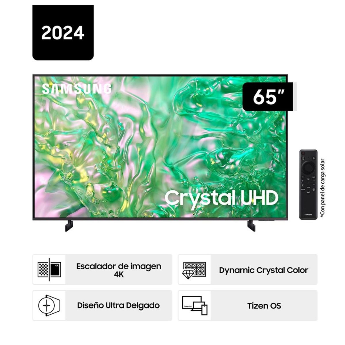 SAMSUNG - TELEVISOR SAMSUNG UN65DU8000GXPE CRYSTAL UHD