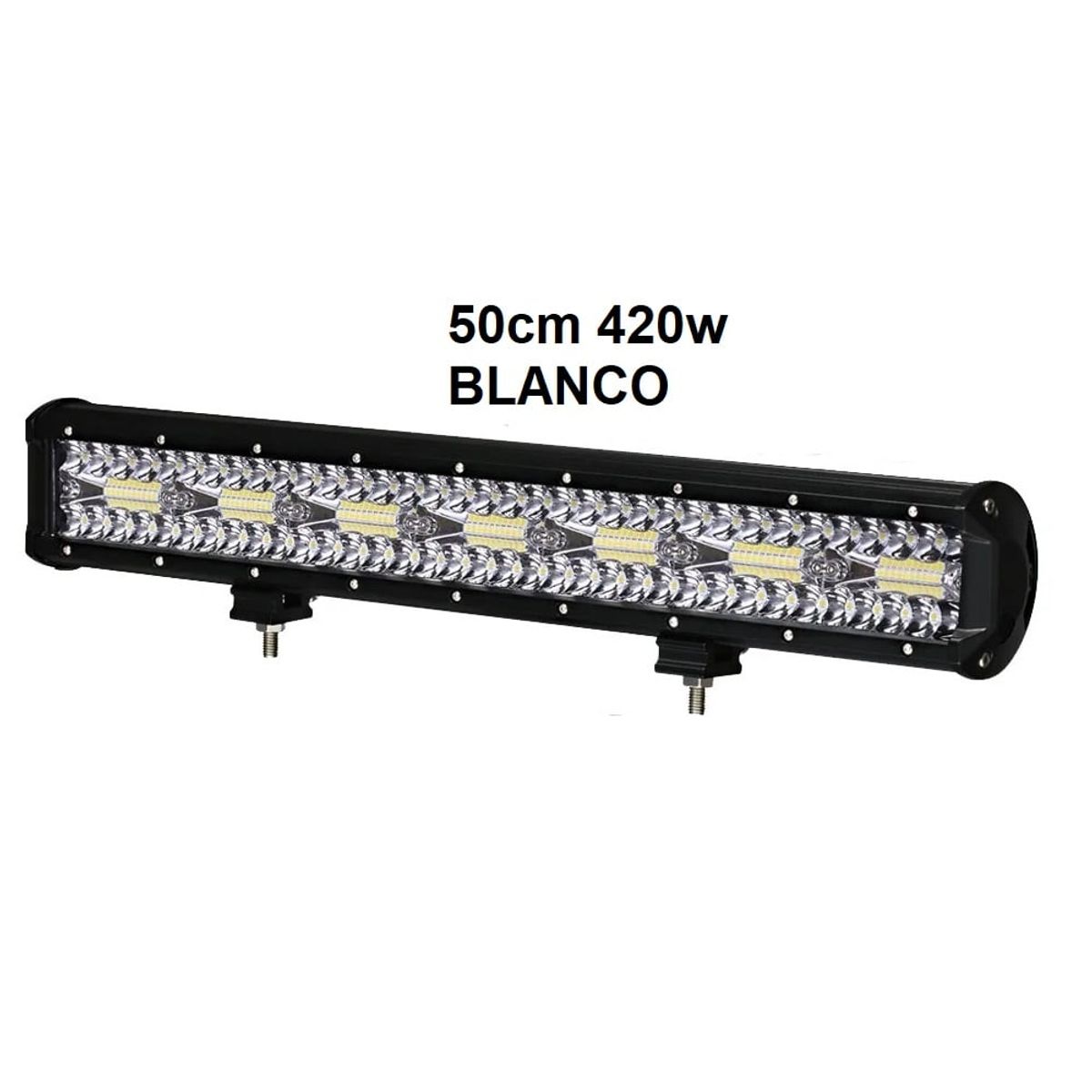 GENERICO - BARRA NEBLINERO LED BLANCO 420W 50CM 4X4 AUTO CAMIONETA
