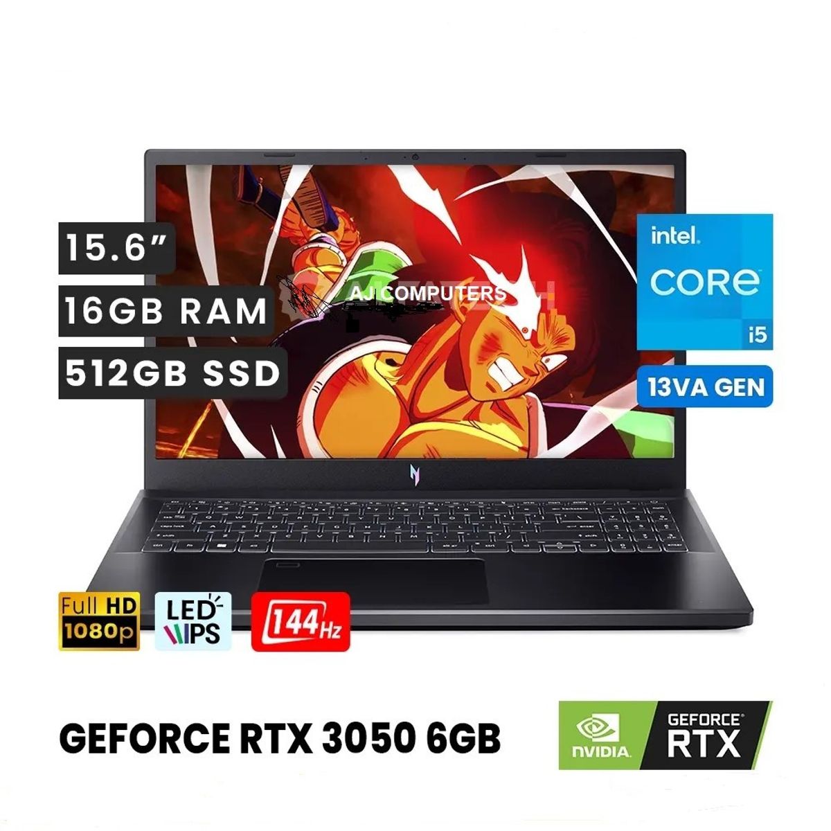 ACER - Laptop Acer Nitro V 15 ANV15-15-526M Intel I5 13420H 16gb 512gb 6G RTX3050 15.6FHD 144hz Window 11