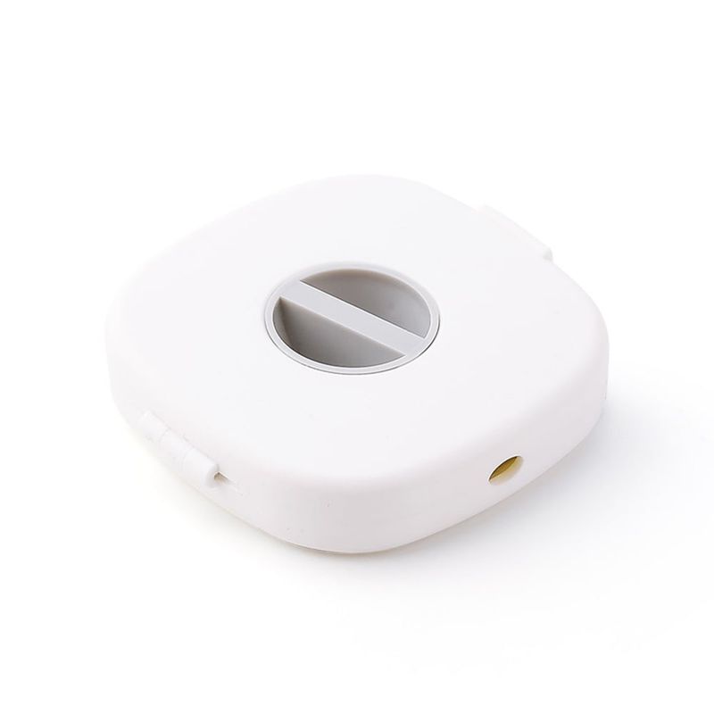 GENERICO - Organizador de Cables Giratorio con Soporte de Celular Blanco