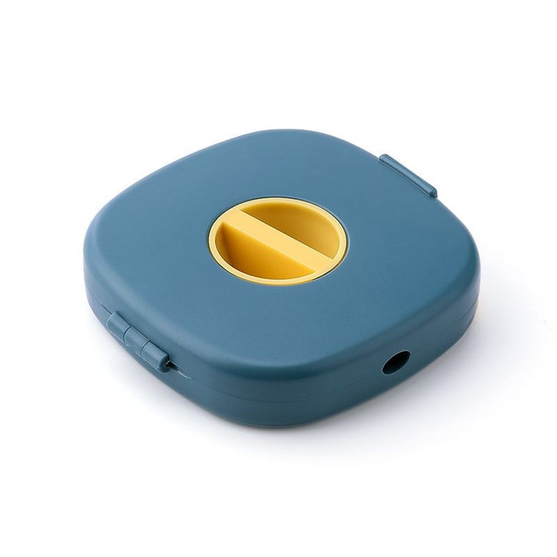 GENERICO - Organizador de Cables Giratorio con Soporte de Celular Azul