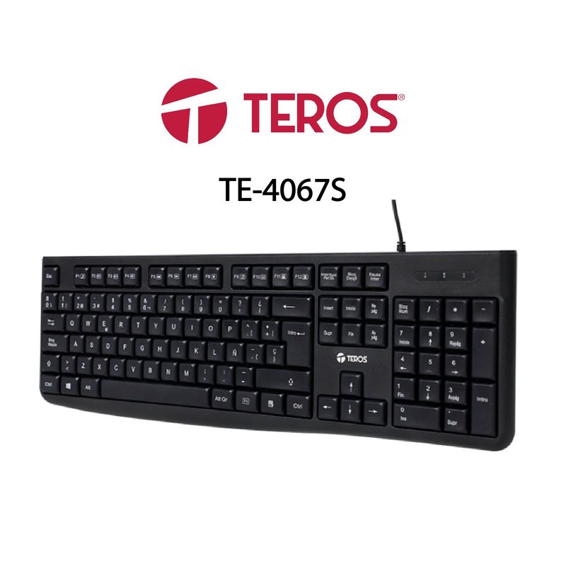 TEROS - Teclado Español Multimedia TEROS TE-4067S