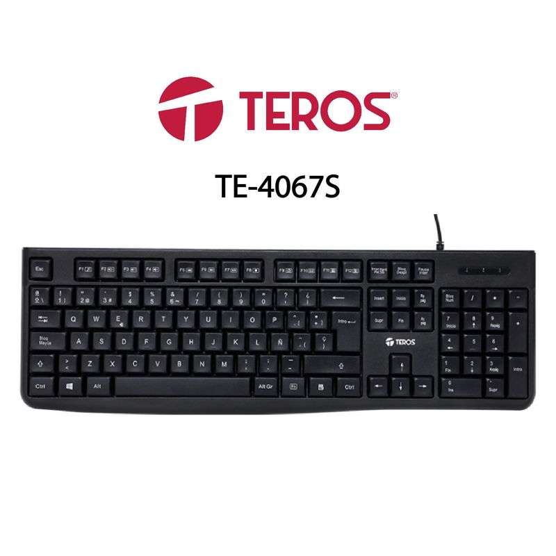 Teclado Multimedia Teros Teclado Y Mouse Combo Teros TE-4060R