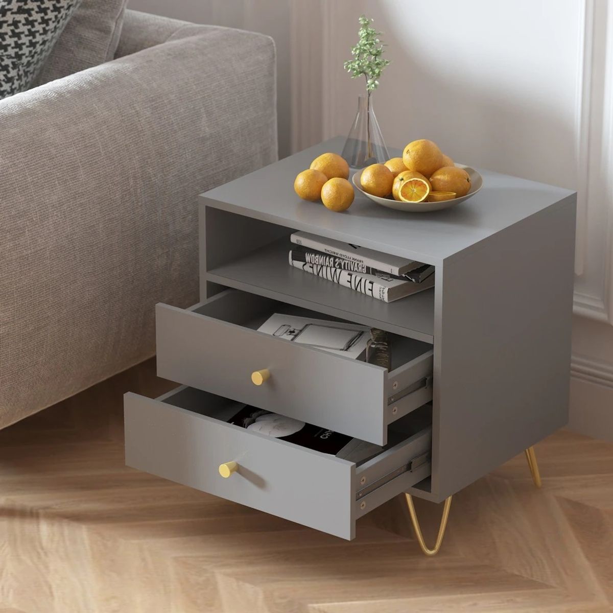 73 EXPERIENCE - Velador Riba Color Plomo 73 Experience