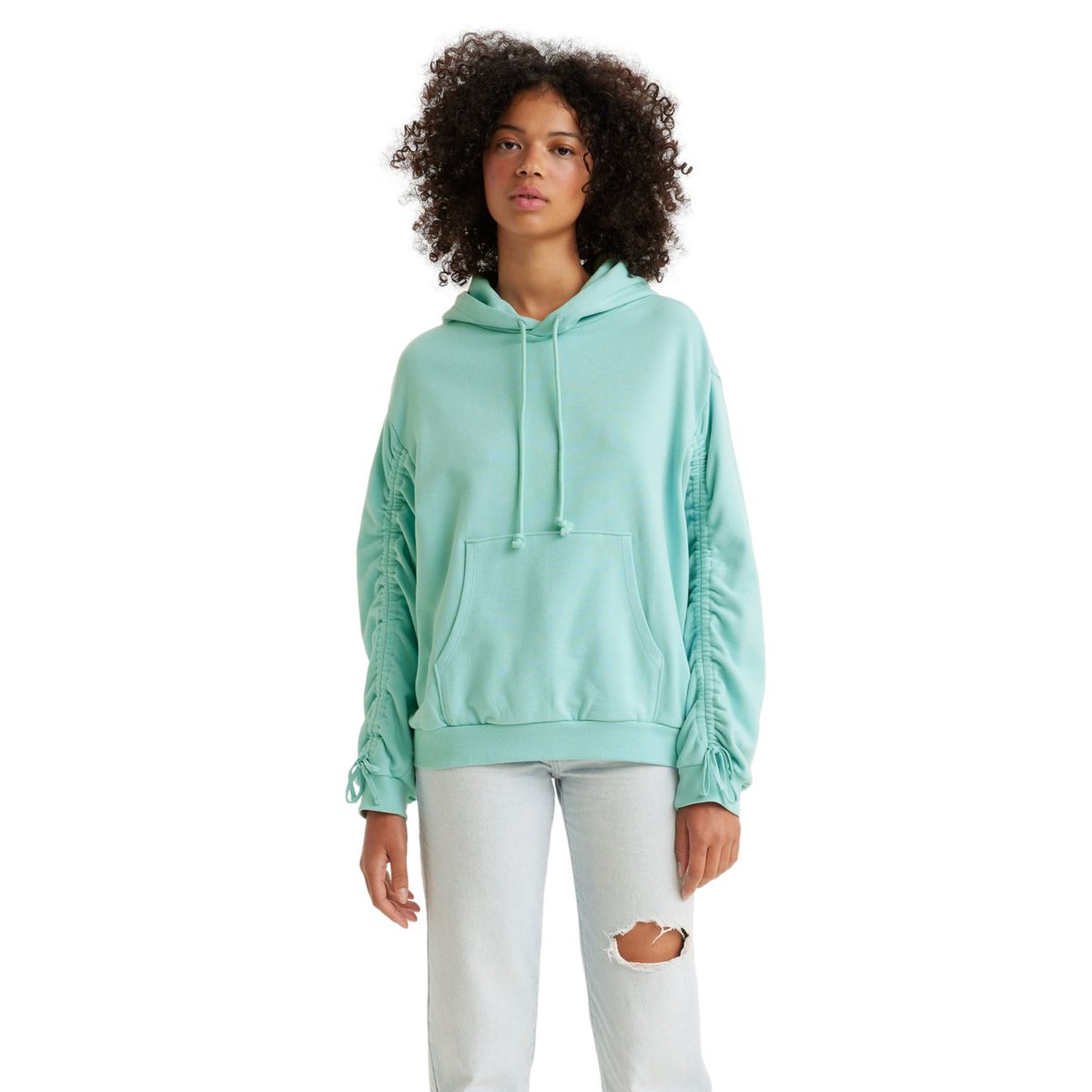 LEVIS - Polerón Mujer Hoodie Celeste Levis