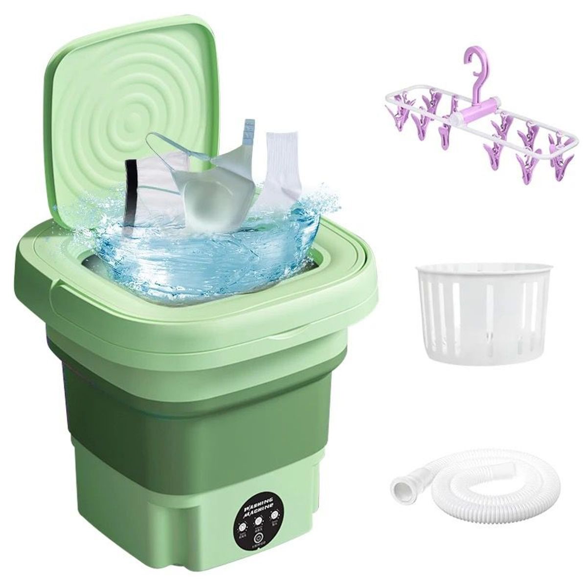 OEM - Mini lavadora de ropa 9L portátil compacto plegable.