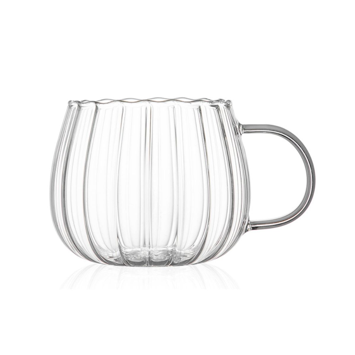 MOLAND - 4 Tazas princesa 350 ml Vidrio Resistente al Calor