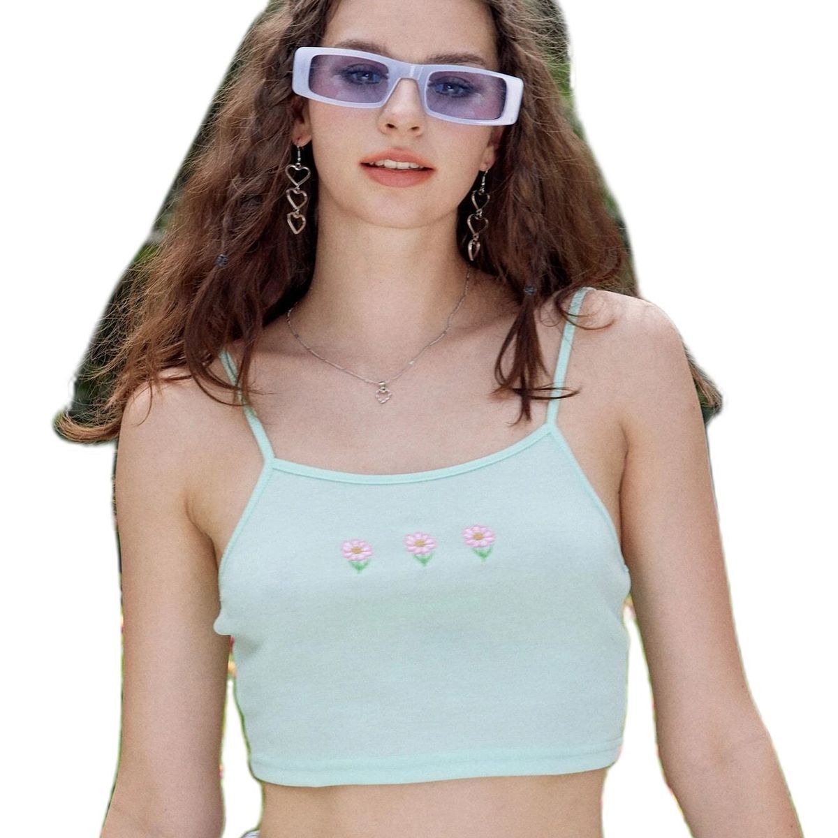 GENERICO - TOP LOLITAS VERDE BORDADO