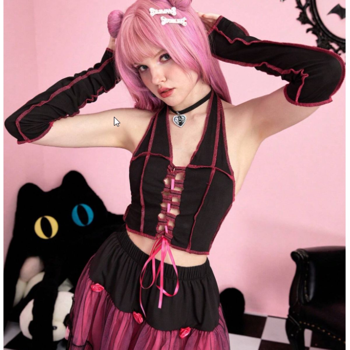 GENERICO - TOP LOLITAS ROSA ANIME KAWAII