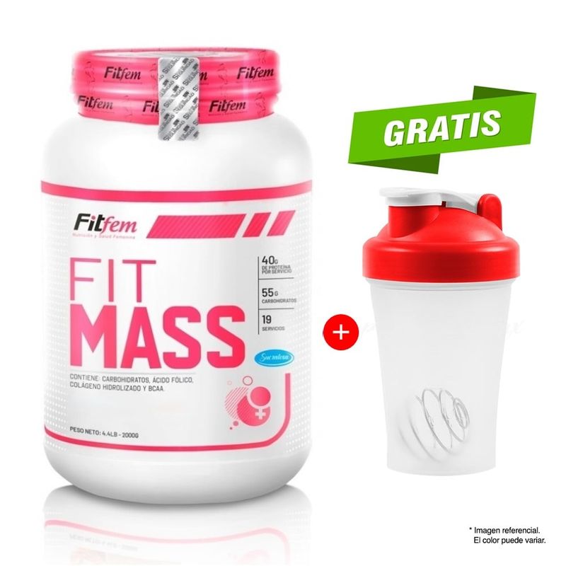 FITFEM - PROTEÍNA FITMASS 5KG VAINILLA GLÚTEOS Y PIERNAS CON MÁS VOLUMEN FITFEM
