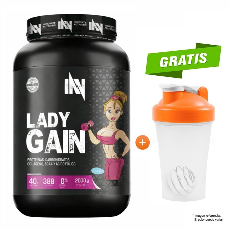 INN INNOVATE NUTRITION - PROTEÍNA INNOVATE LADY GAIN 2 KG VAINILLA + SHAKER