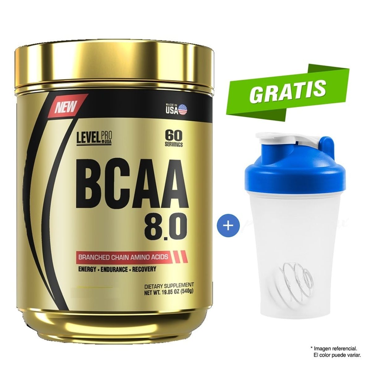 LEVEL PRO - Aminoácidos Bcaa Level 8.0 540Gr Fruit Punch