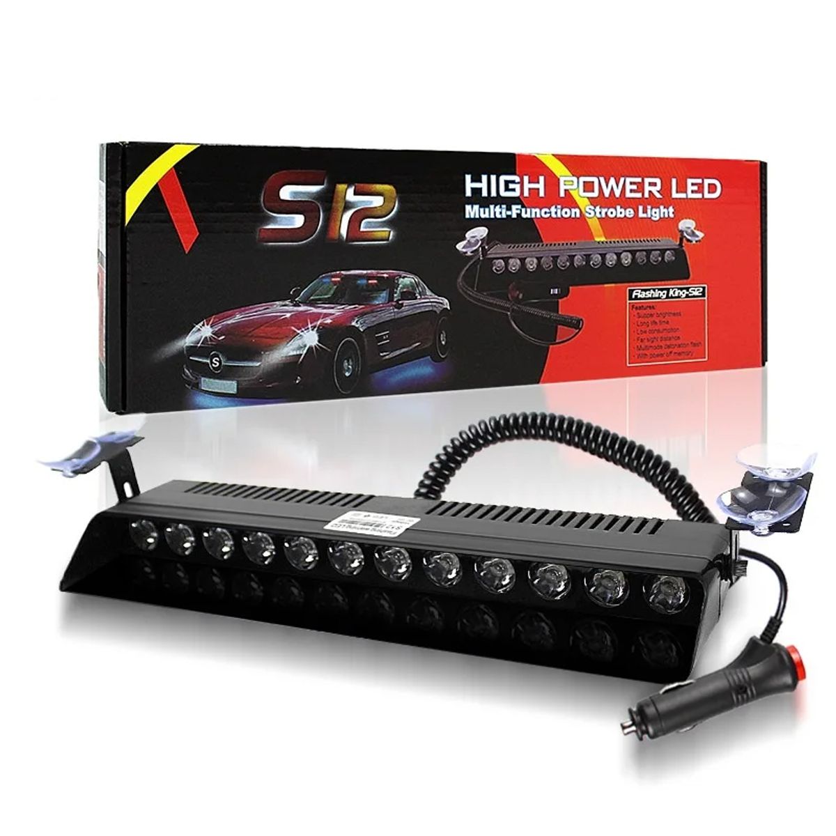 GENERICO - Luz Led Federal S12 12Led 32cm Auto Camioneta