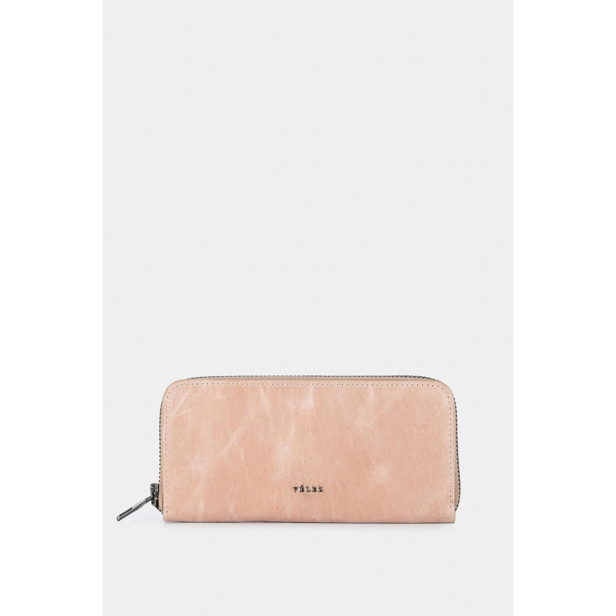 VELEZ - Vélez Billetera Porta Chequera Vesubio Cuero Para Mujer Kaky