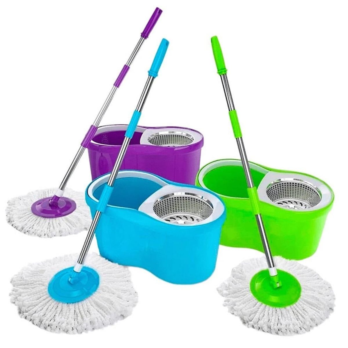 OTTOWARE - Balde con Trapeador Automático Colores Variados