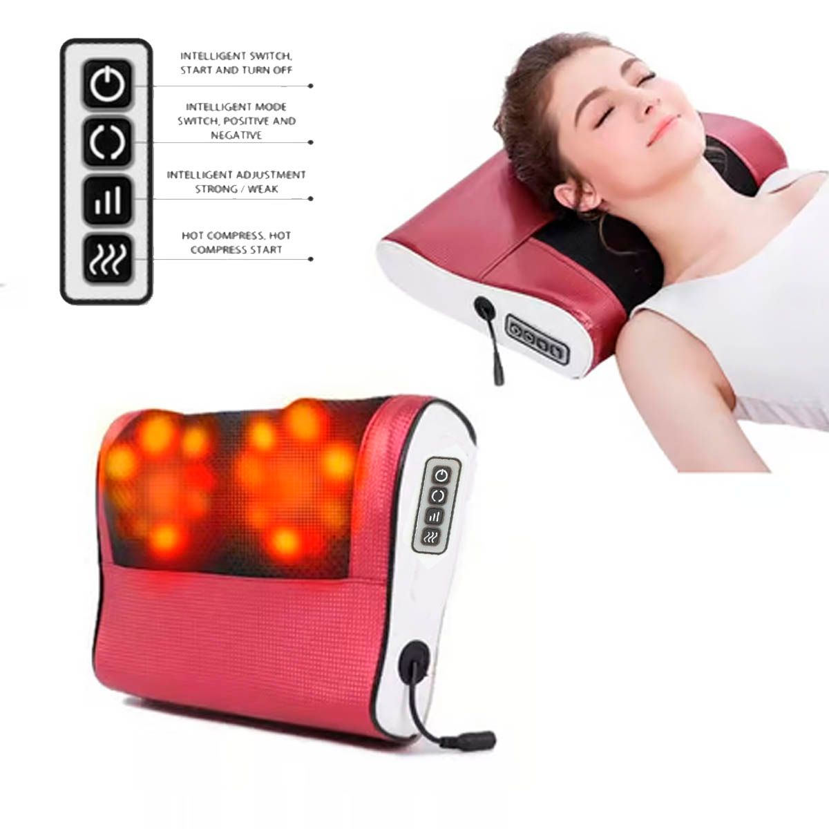 GENERICO - Masajeador Shiatzu Espalda Inteligente