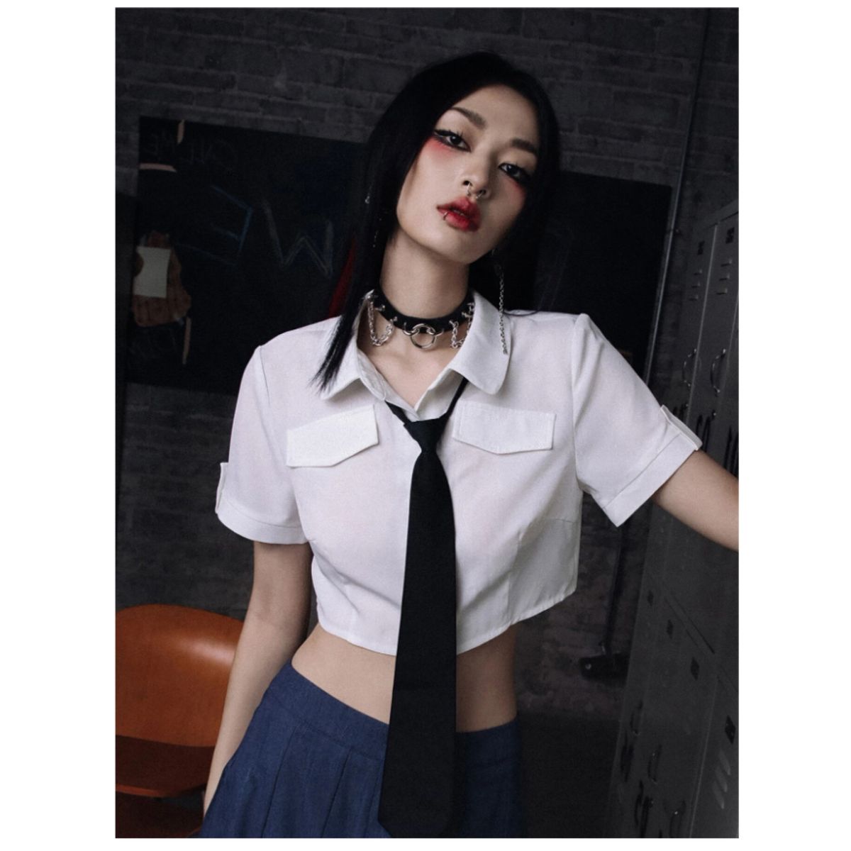GENERICO - BLUSA  BLANCA LOLITAS K-POP SCHOOL