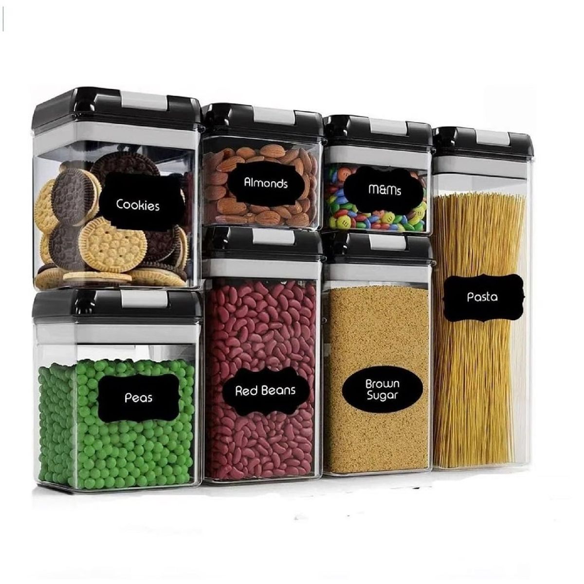 OTTOWARE - Set de 7 Frascos de Almacenamiento