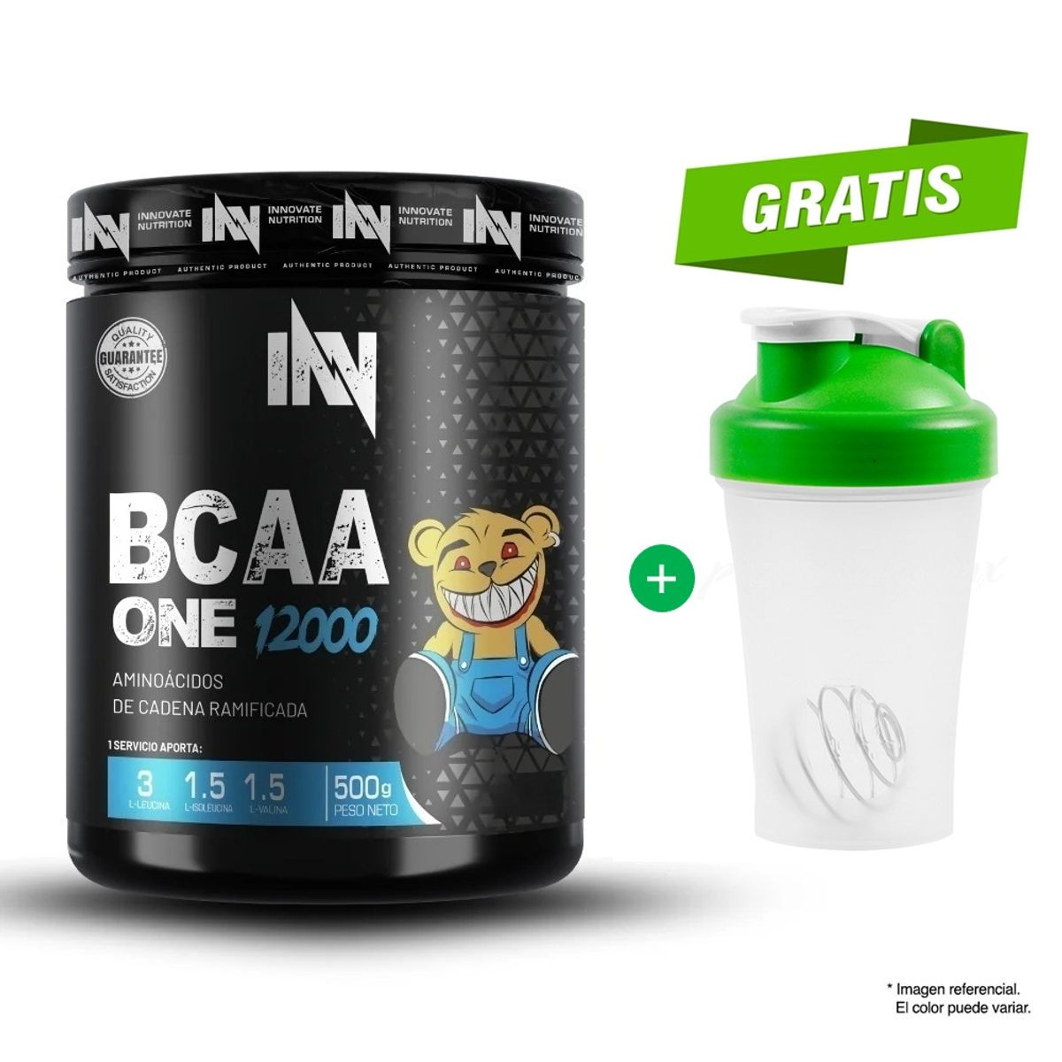 INN INNOVATE NUTRITION - BCAA ONE 12000 AMINOÁCIDO INN INNOVATION NUTRITION 500GR FRUIT PUNCH