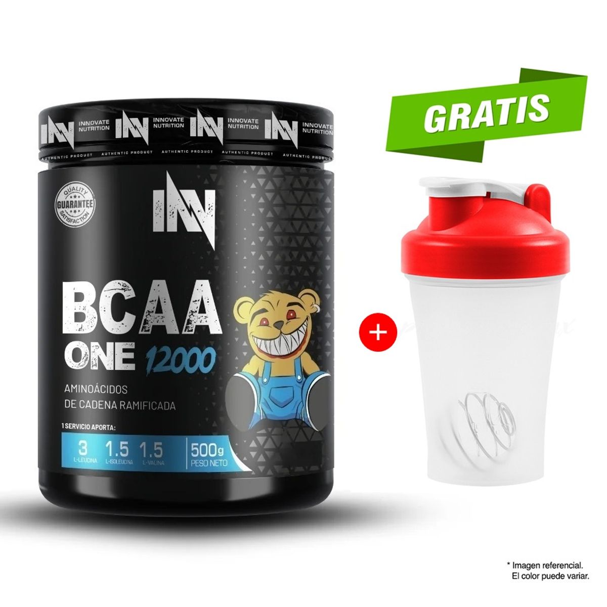 INN INNOVATE NUTRITION - BCAA ONE 12000 AMINOACIDO 500G FRUIT PUNCH INNOVATION NUTRITION