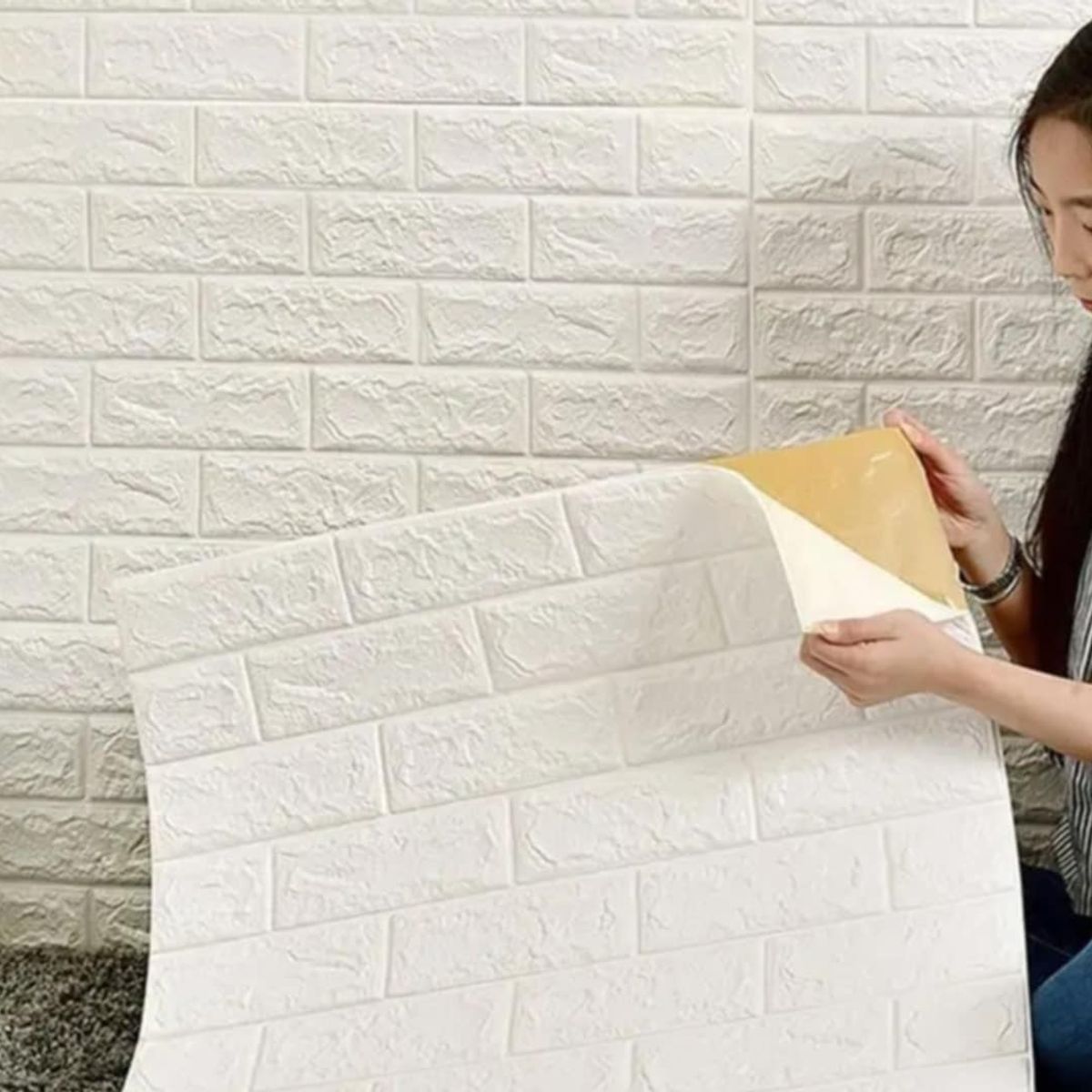 GENERICO - Papel Tapiz x12pcs 3D Autoadhesivo Hogar Pegatinas de Pared