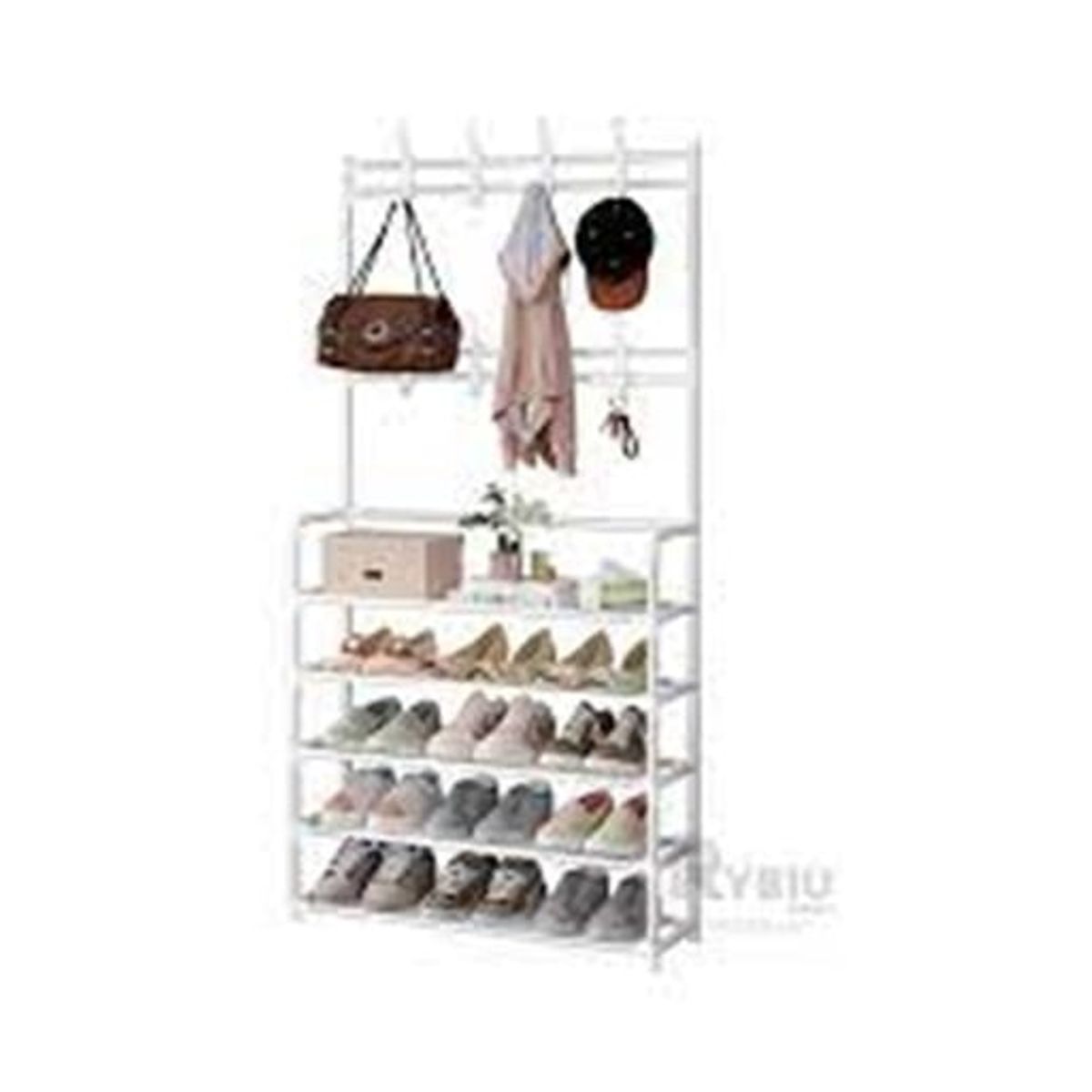 IMPORTADO MC - ZAPATERA CON PERCHEROS 5 NIVELES