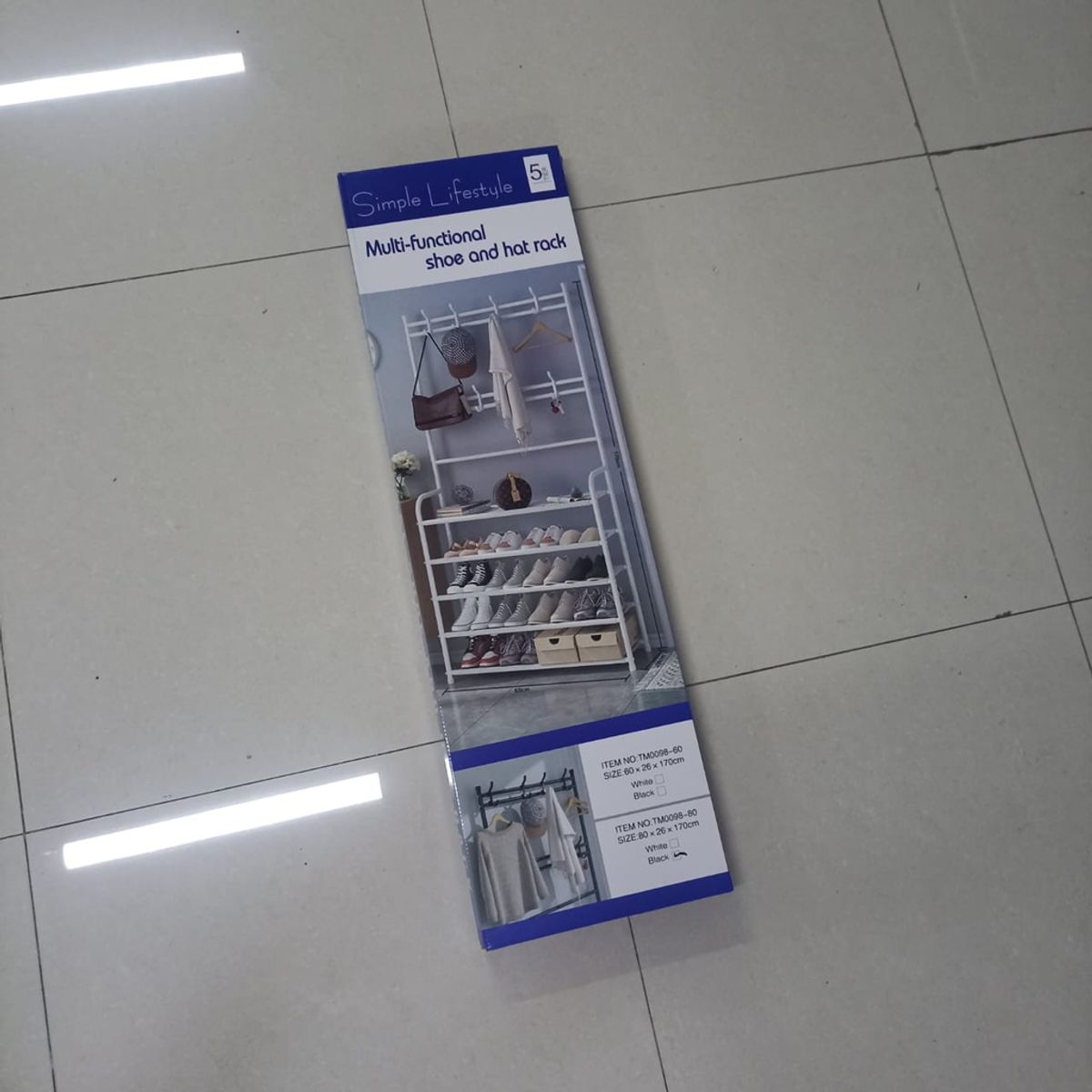 IMPORTADO MC - ZAPATERA CON PERCHEROS 5 NIVELES