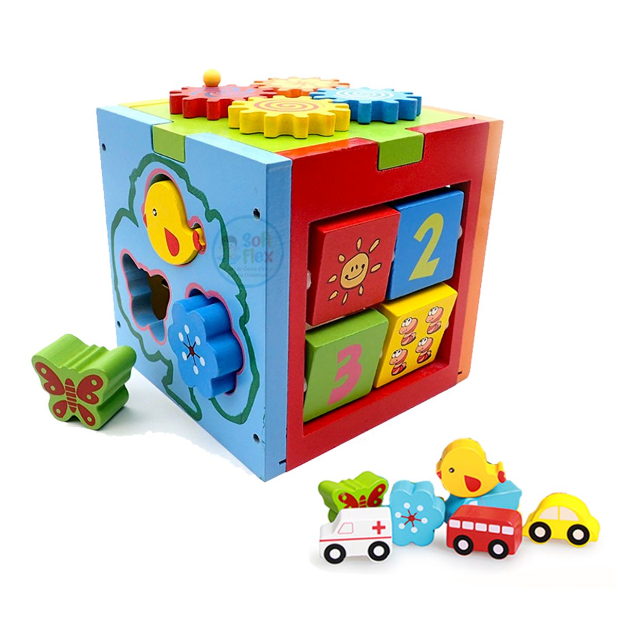 GENERICO - Cubo Multifuncion Giratorio Montessori