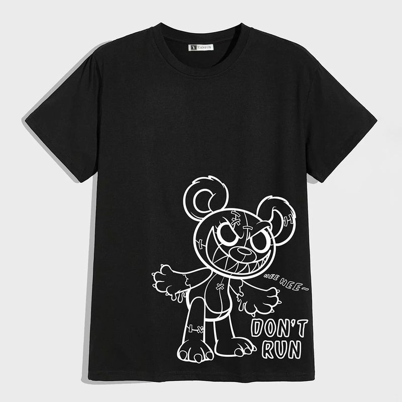 YANSUS - Polo Hombre Yansus Basico Oso Don´t Run