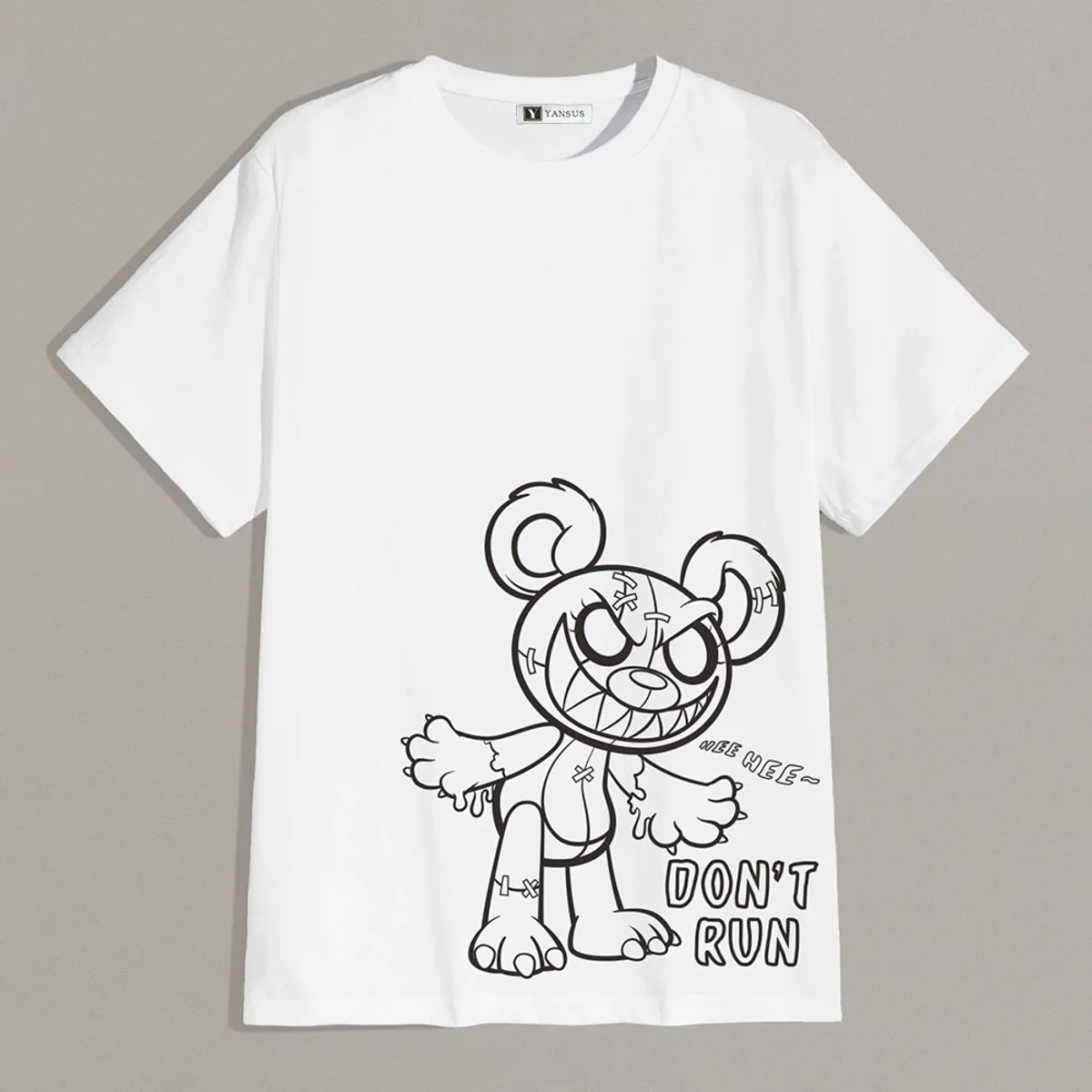 YANSUS - Polo Hombre Yansus Basico Oso Don´t Run