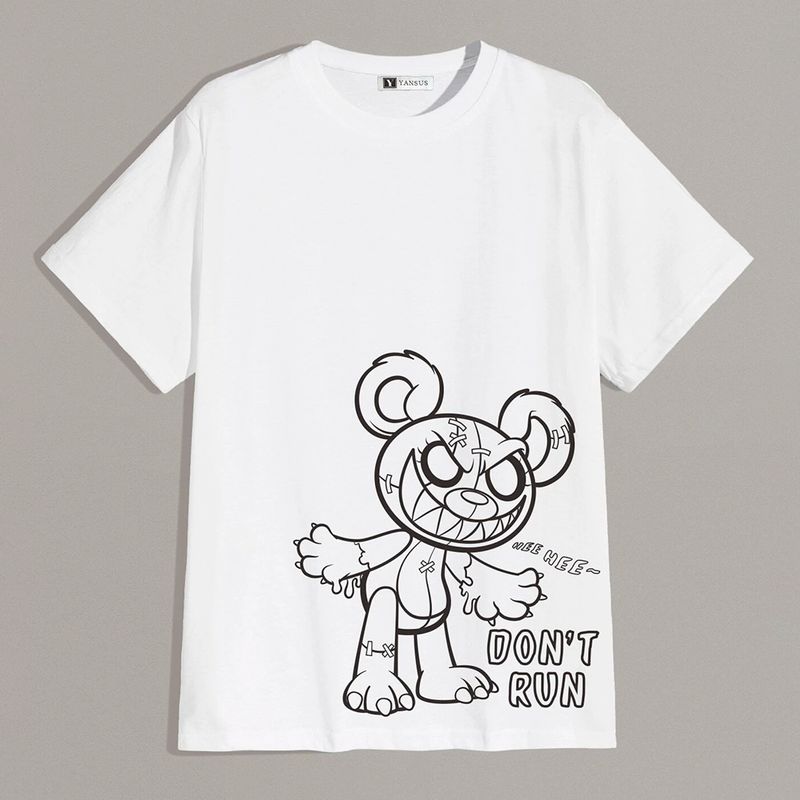 YANSUS - Polo Hombre Yansus Basico Oso Don´t Run