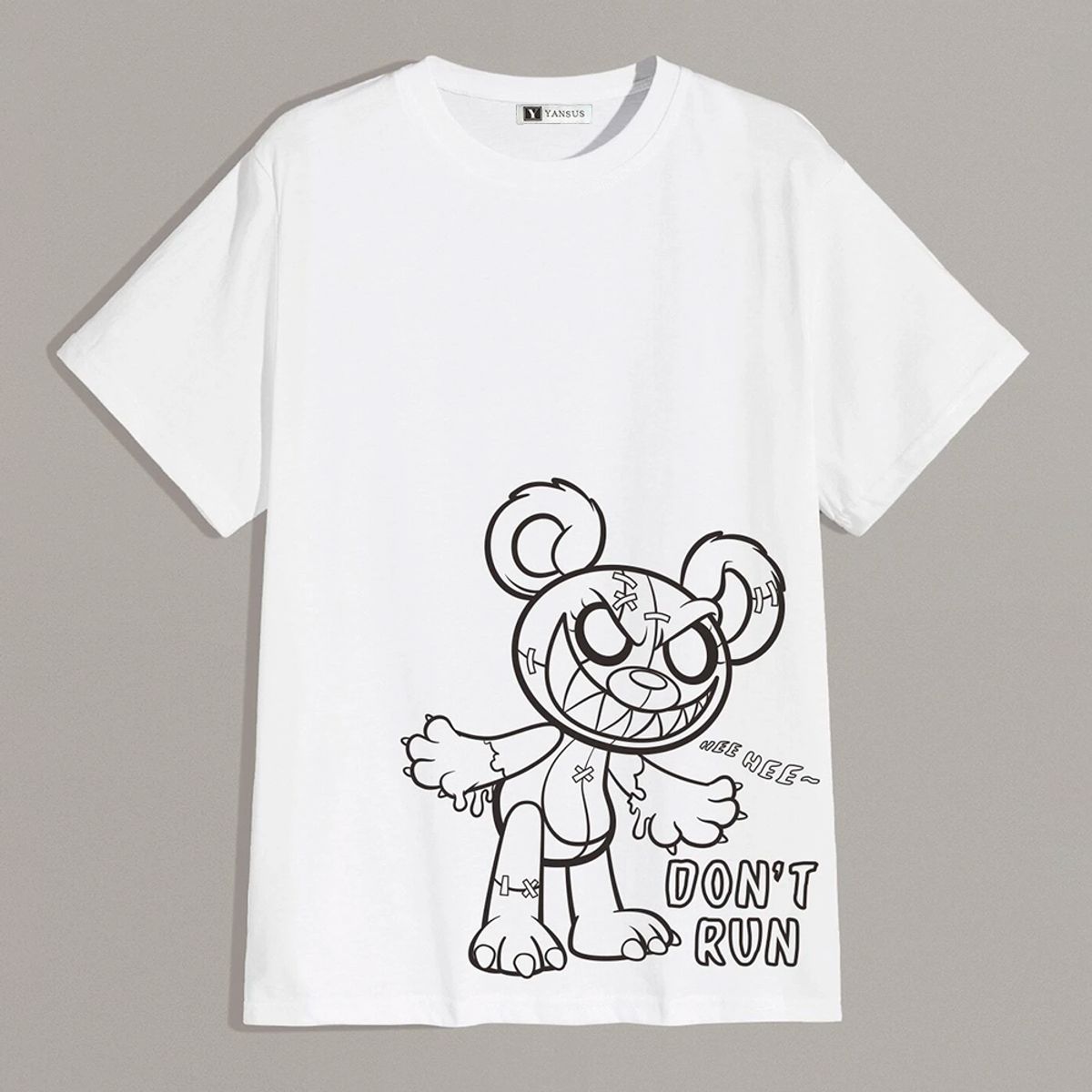 YANSUS - Polo Hombre Yansus Basico Oso Don´t Run