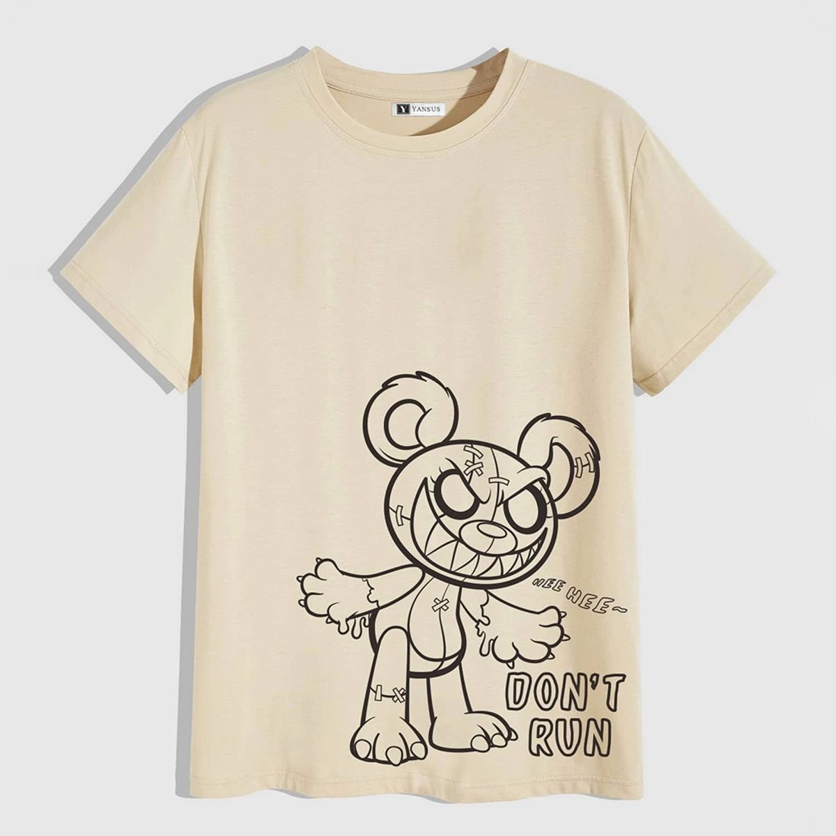 YANSUS - Polo Hombre Yansus Basico Oso Don´t Run