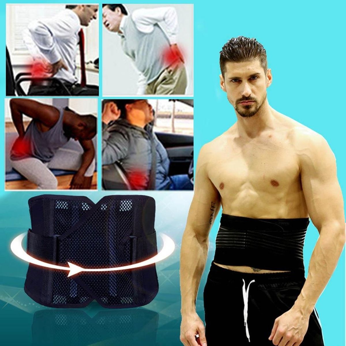 TIOZONEY - Corrector Postura Espalda Para Hombre Y Mujer Faja Ajustable