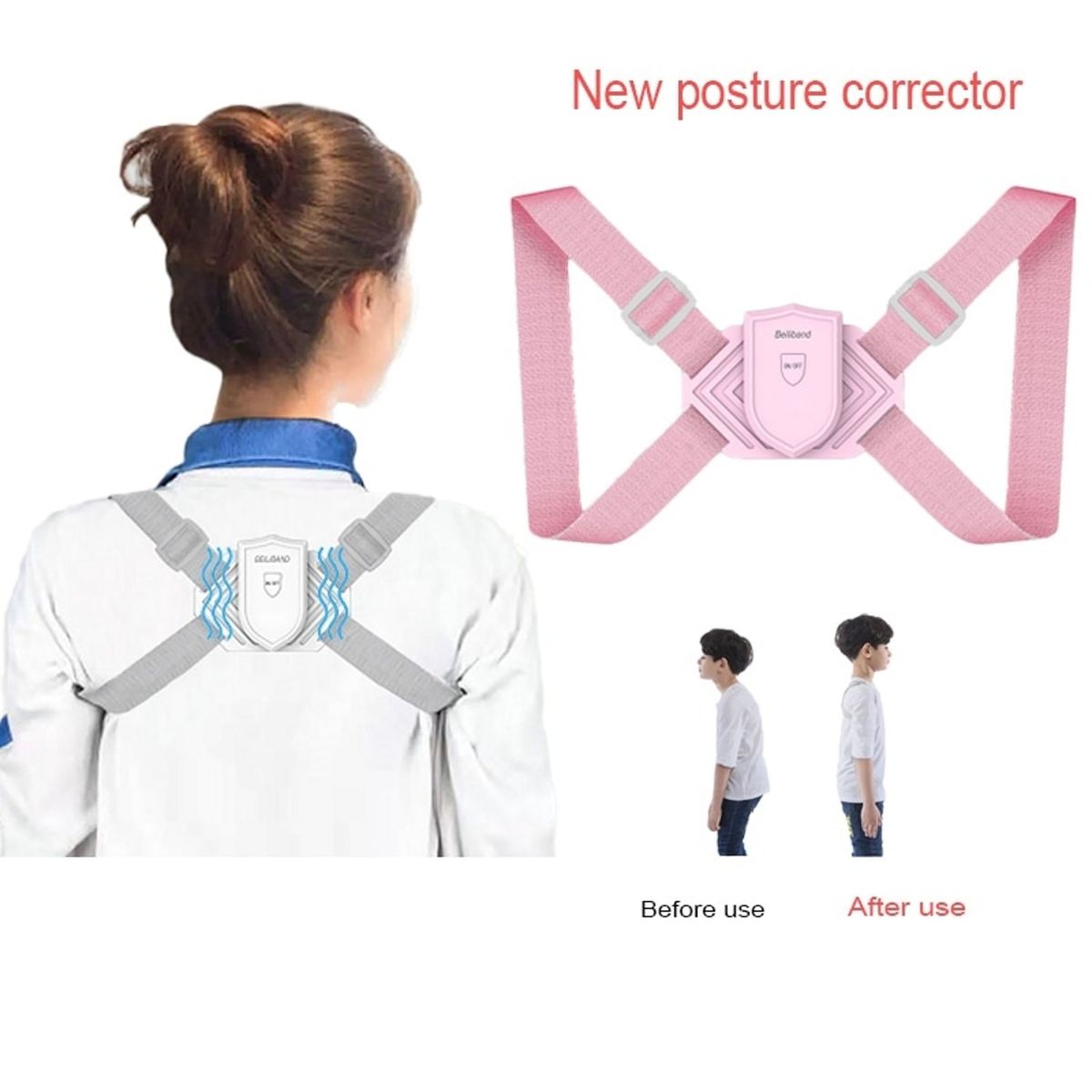 TIOZONEY - Corrector Postura Espalda Para Hombre Y Mujer Faja Ajustable
