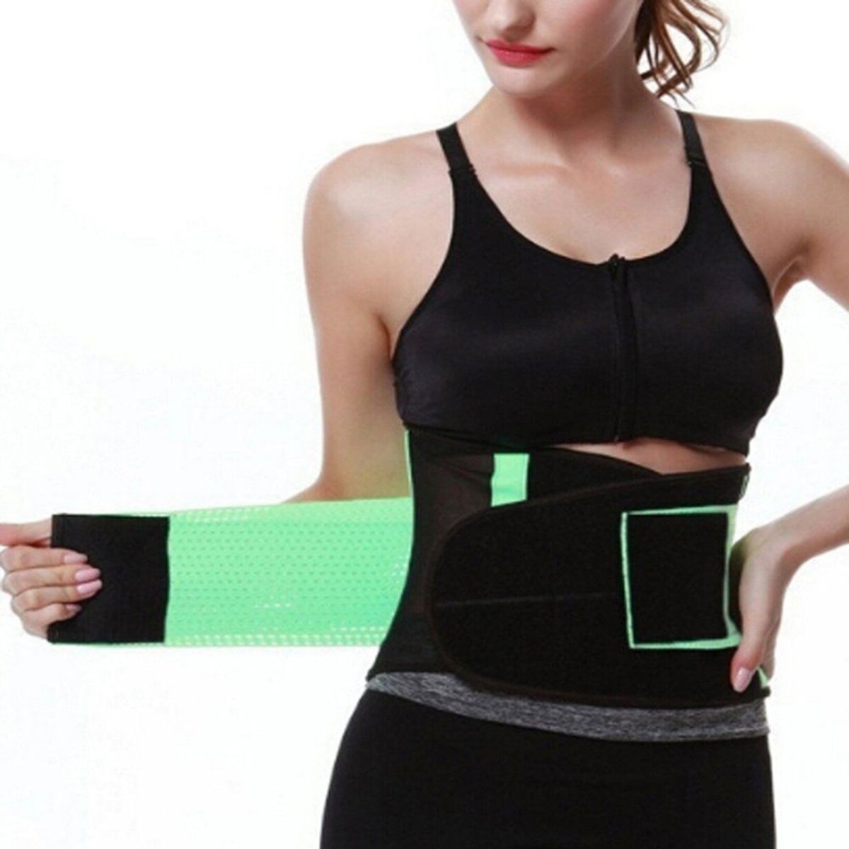 TIOZONEY - Faja Reductora Cintura Avispa Modeladora Unisex-Verde