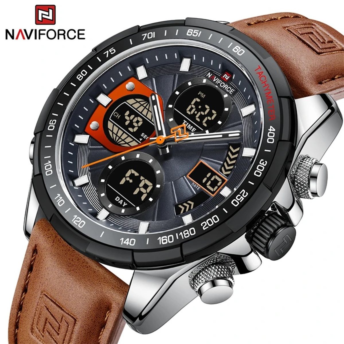 NAVIFORCE - RELOJ PARA HOMBRE MARCA NAVIFORCE NF9197 CORREA DE CUERO