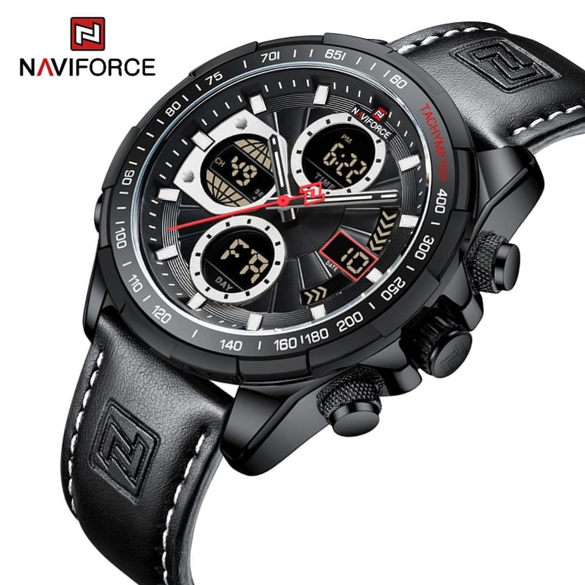 NAVIFORCE - RELOJ PARA HOMBRE MARCA NAVIFORCE NF9197 CORREA DE CUERO