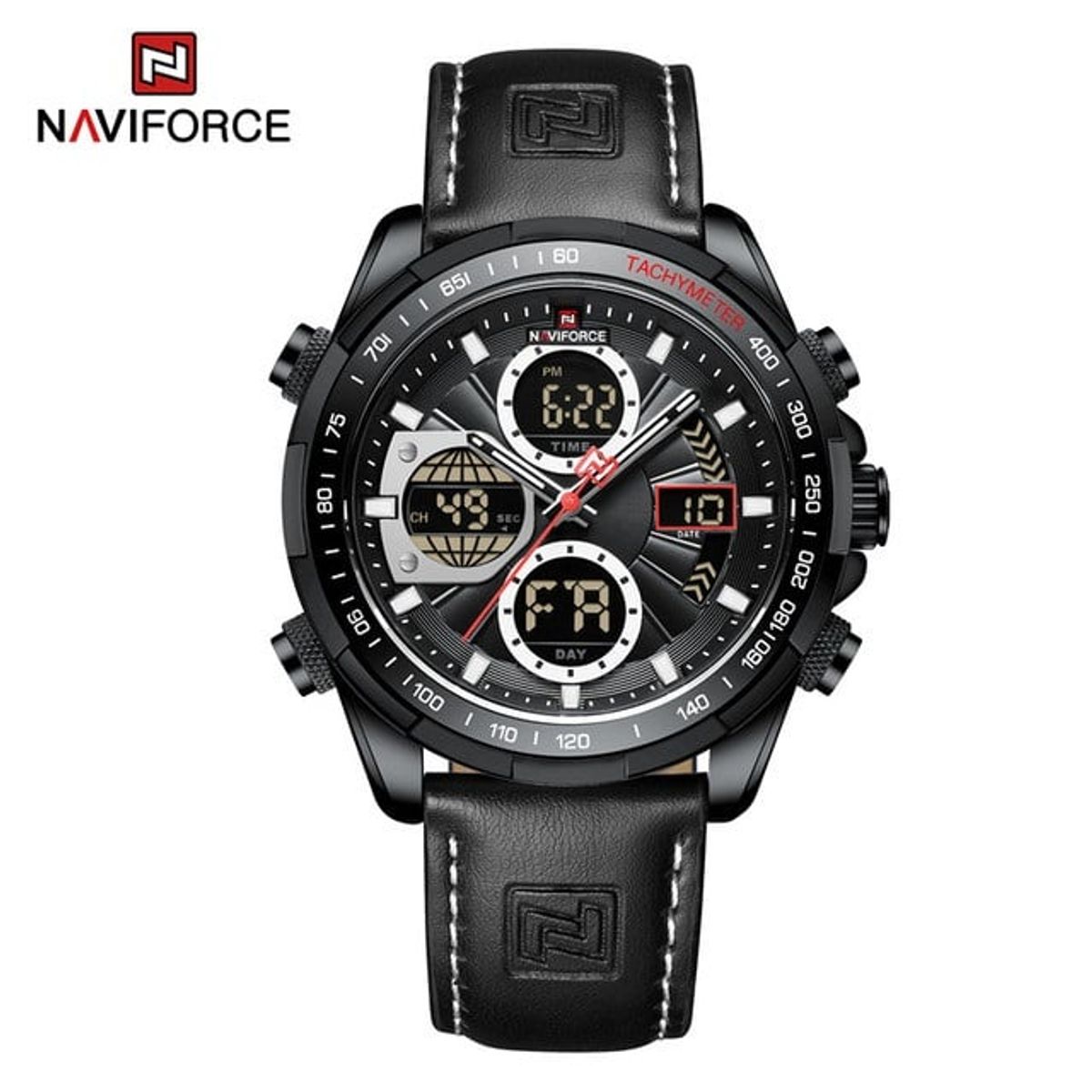 NAVIFORCE - RELOJ PARA HOMBRE MARCA NAVIFORCE NF9197 CORREA DE CUERO