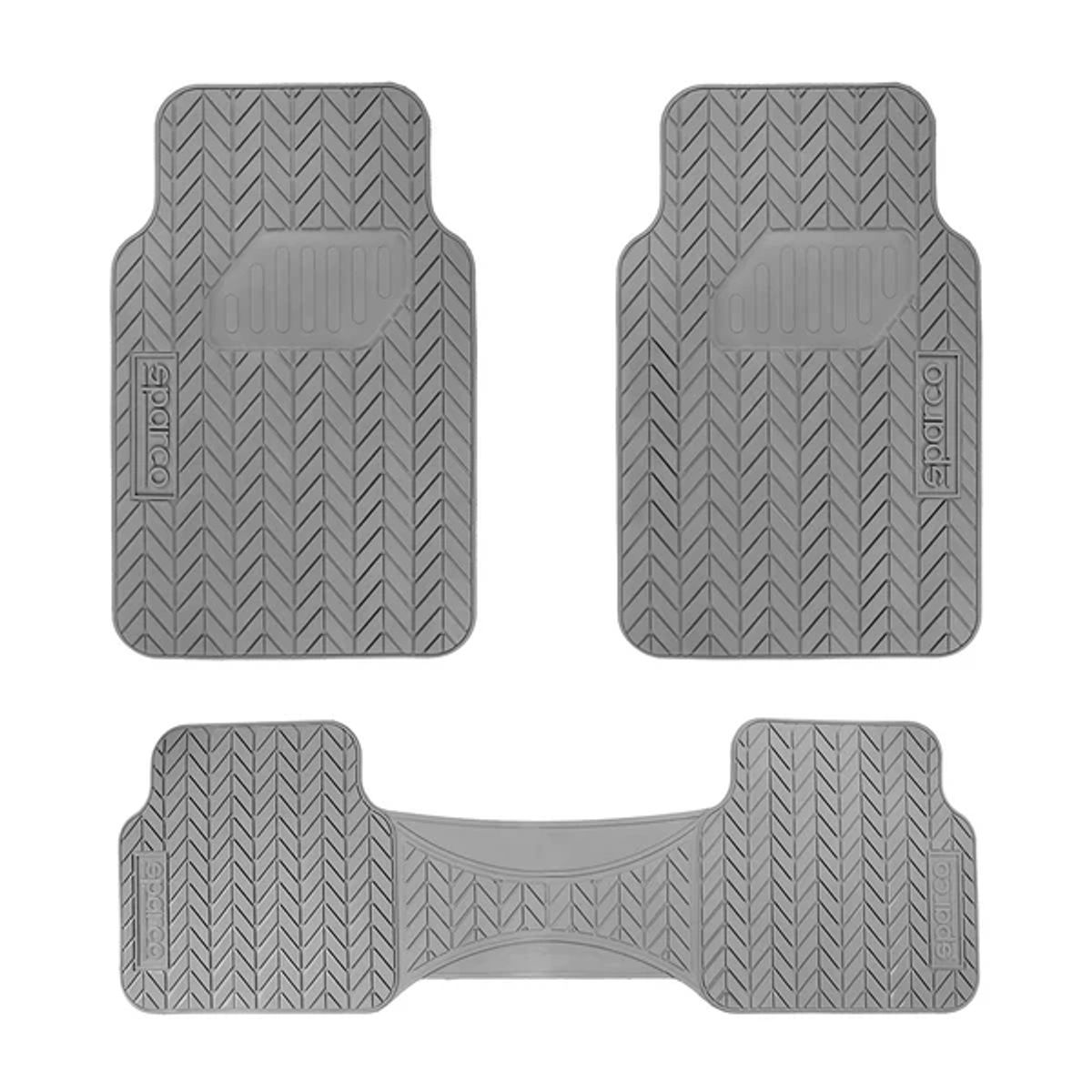 SPARCO - Piso Sparco Alfombra Universal Auto Camioneta 3 Pcs SPF501GR