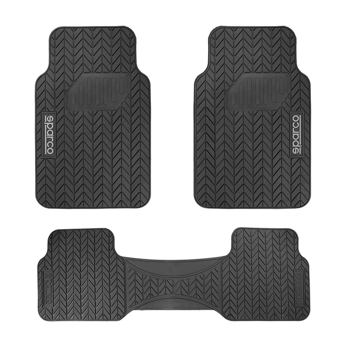 SPARCO - Piso Sparco Alfombra Universal Auto Camioneta 3 Pcs SPF501BK
