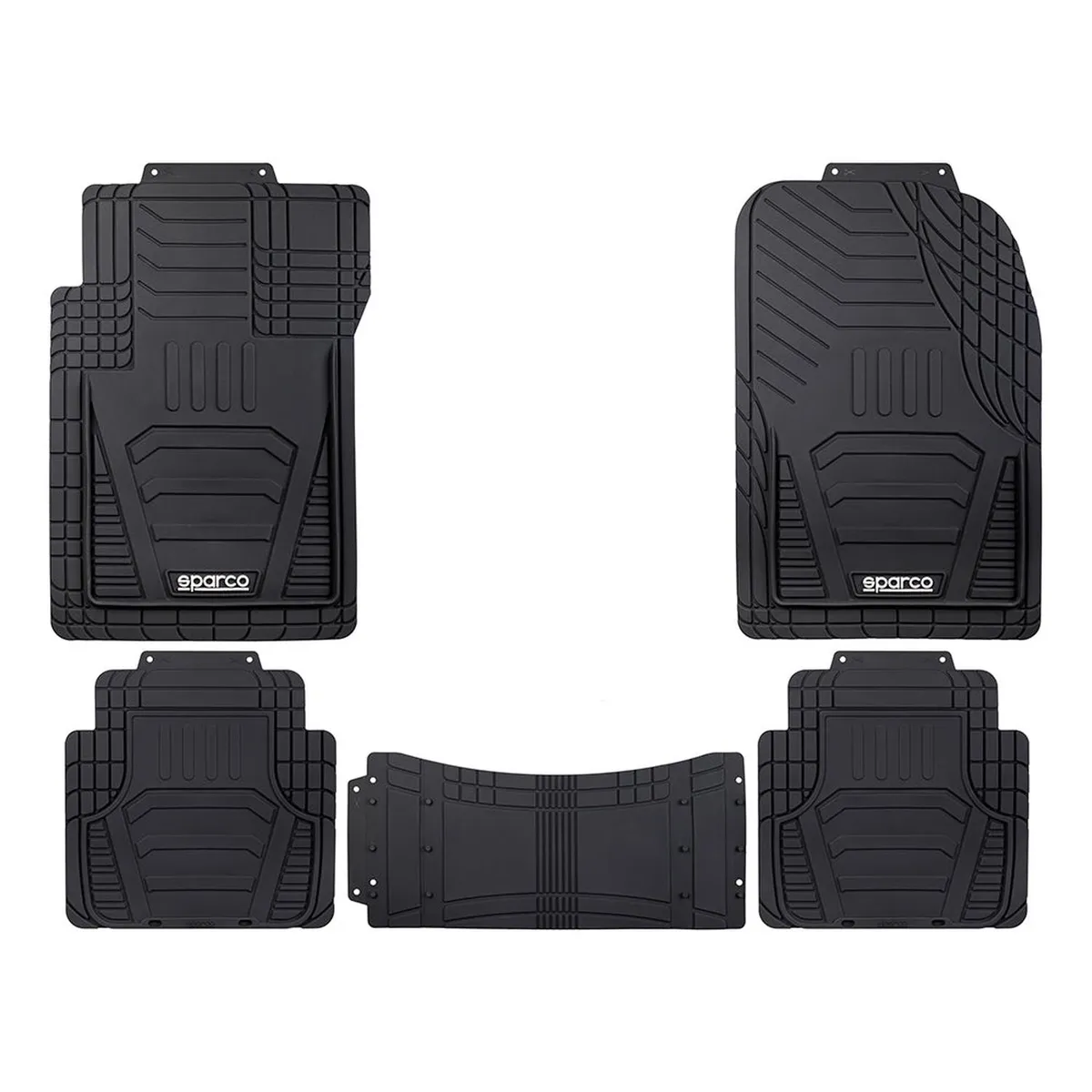SPARCO - Piso Sparco Alfombra Universal Auto Camioneta 5 Pcs SPF509BK