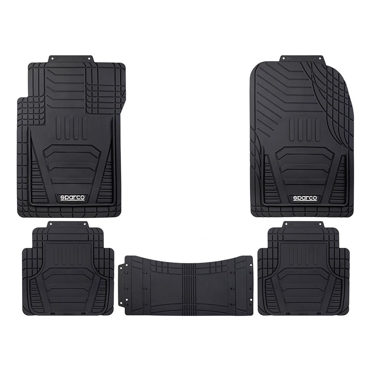 SPARCO - Piso Sparco Alfombra Universal Auto Camioneta 5 Pcs SPF509BK