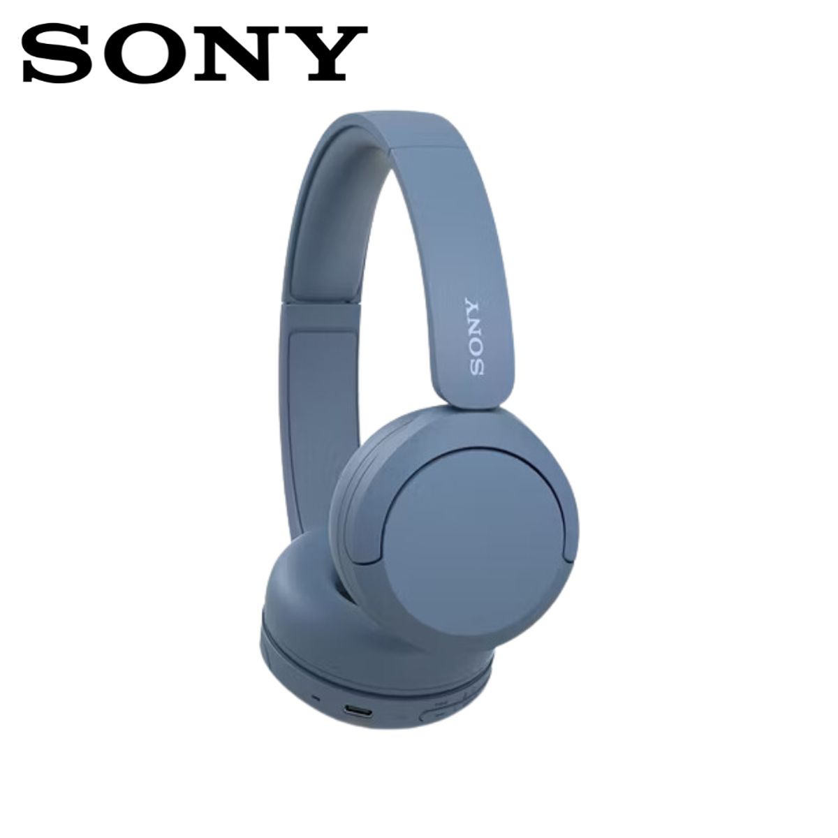 SONY - Audífono Sony WH-CH520 Azul Bluetooth 50 Horas Multipoint Conection
