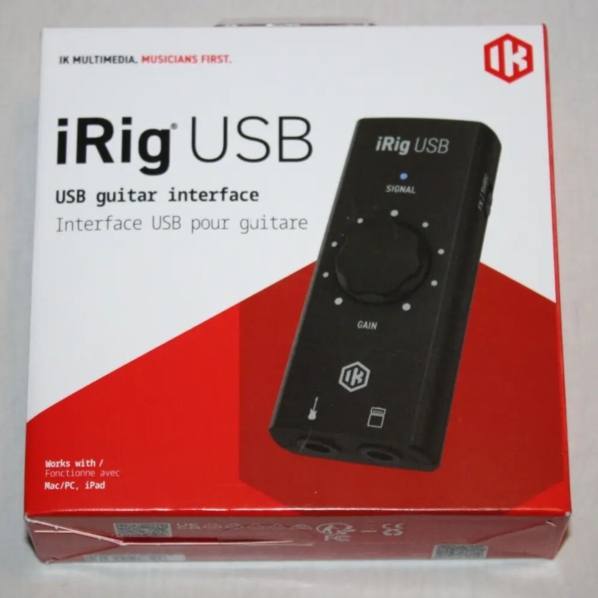 IK MULTIMEDIA - iRig USB Interfaz De Aduio Compacta Para Guitarra o Bajo