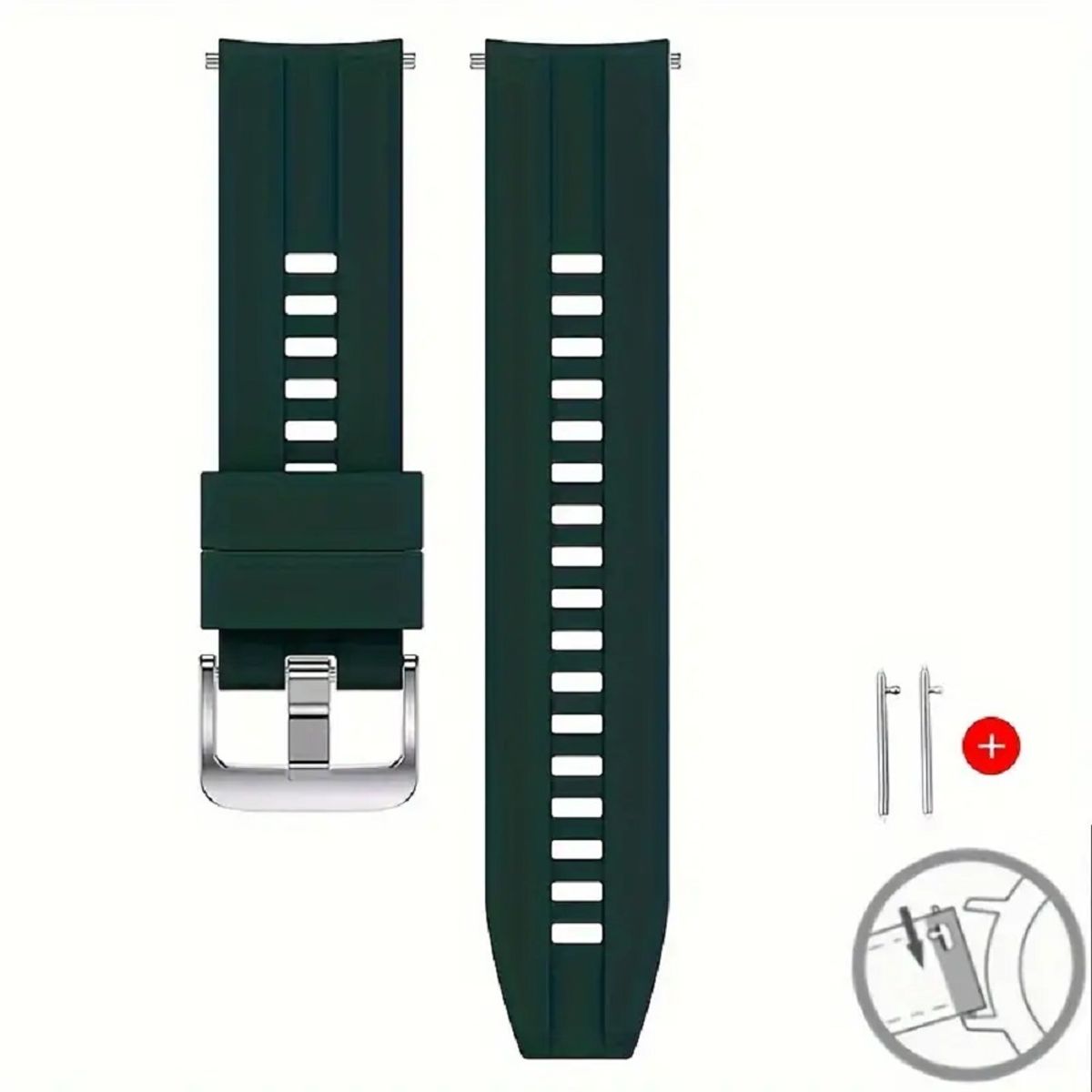 GENERICO - CORREA SILICONA PARA HUAWEI WATCH GT3 SE VERDE